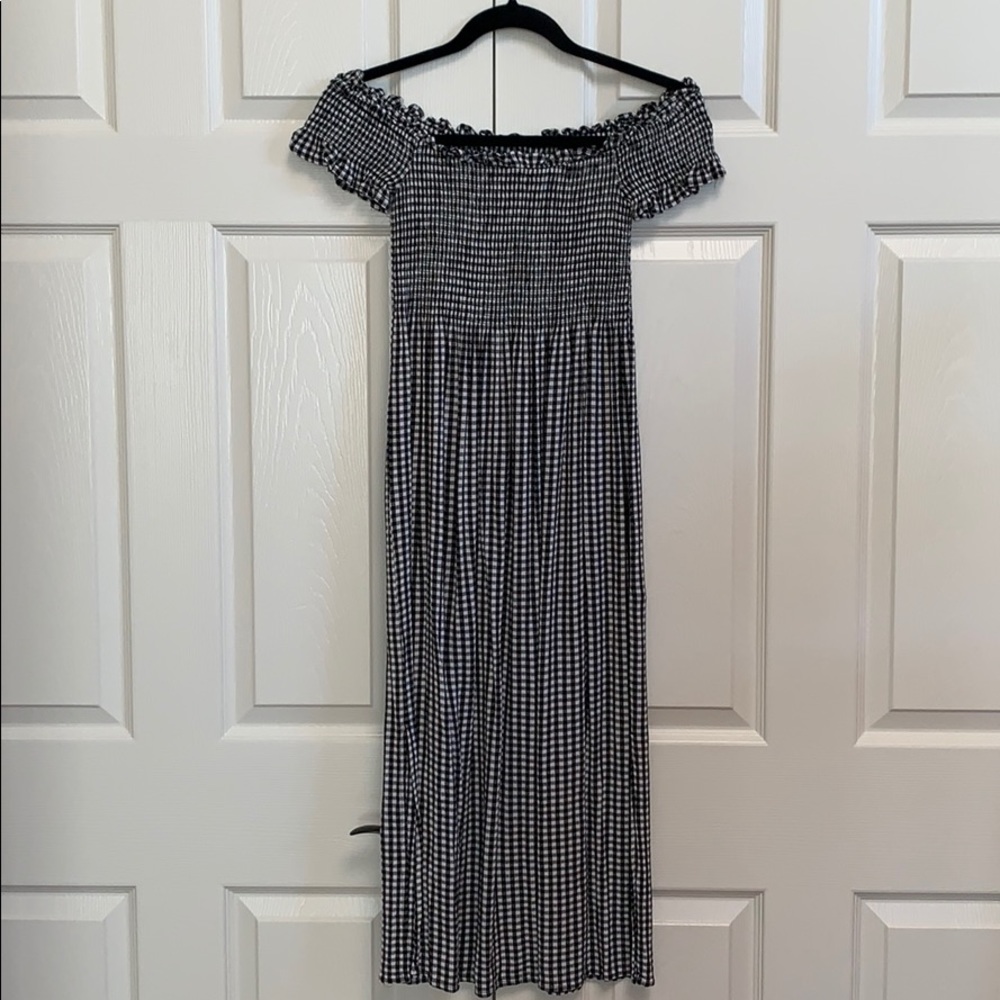 Bardot Cindy Black & White Gingham Dress XS